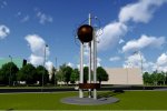 Implementation of the project of the stele 